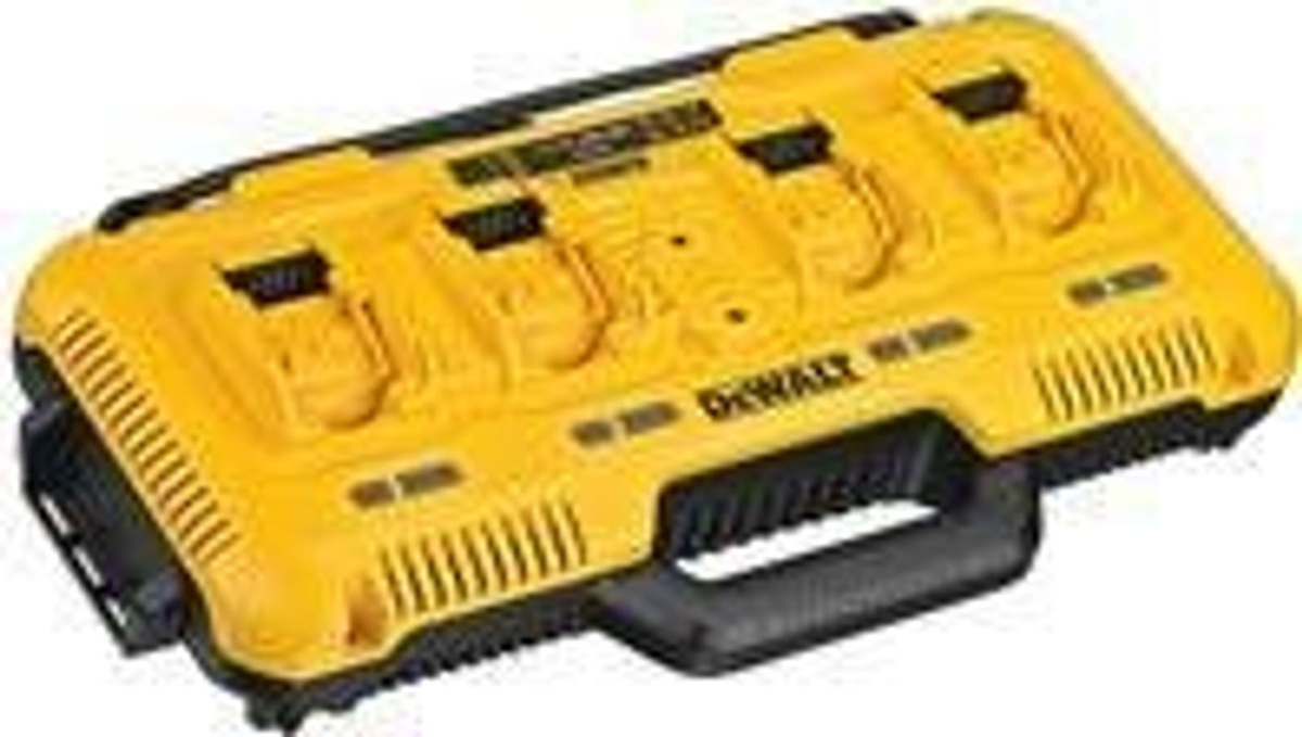 DEWALT DCB104-QW Vierfach-Schnellladegerät für Li-Ion Akkus in Gelb - Bild 2