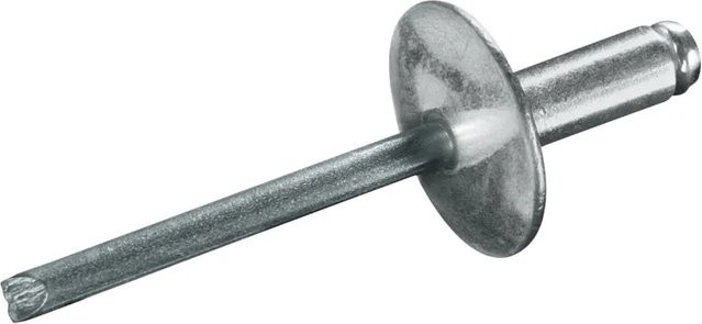 Goebel Blindnieten aus Stahl in Silber, Durchmesser: 4,0 mm, Länge: 10,0 mm, verzinkt - Bild 1