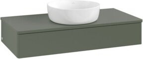 V&B Waschtischunterschrank Antao mit Beleuchtung, Farbe: Grau, B/T/H: 100 x 50 x 19 cm - Bild 1