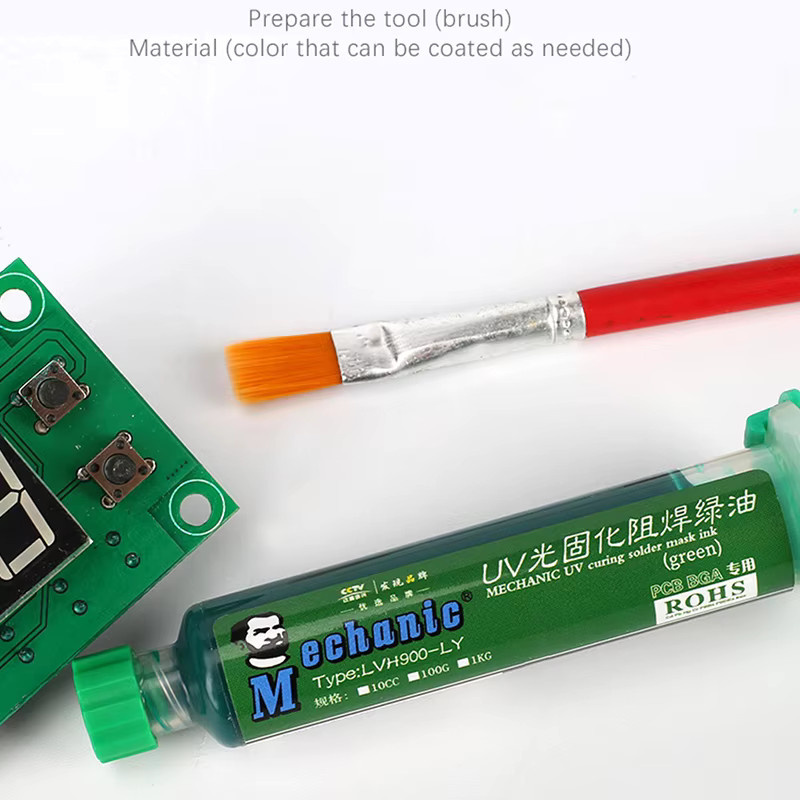UV-Lichtempfindliche Lötmaskentinte für BGA PCB Motherboards in 6 Farben zum Schutz vor Korrosion und Lichtbogenbildung - Bild 6