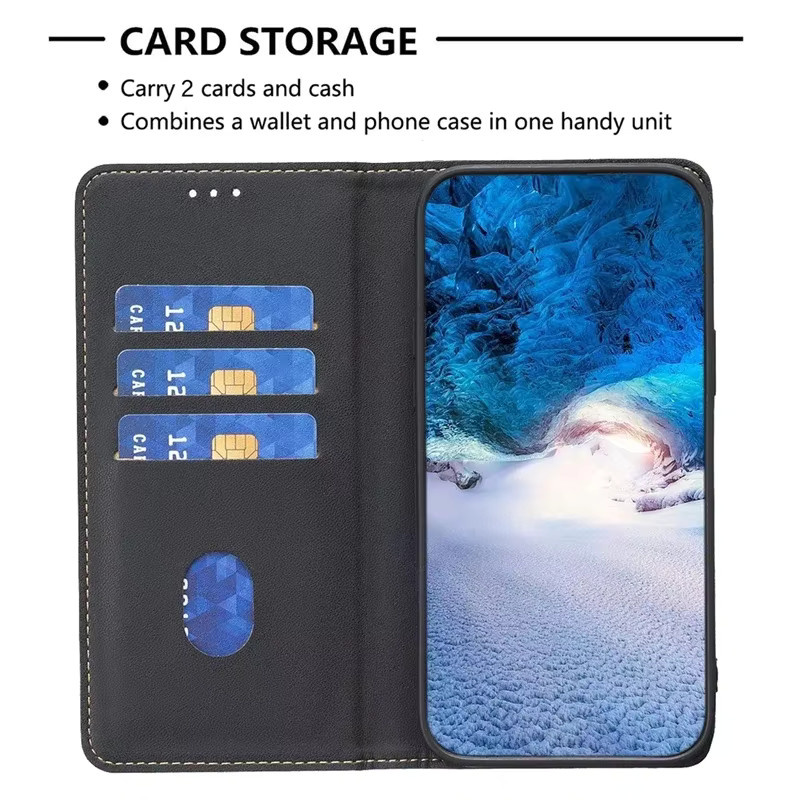 Magnetische Leder-Klapphülle für Samsung Galaxy S25 FE 5G SM-S731B mit Kartenfach - Bild 4