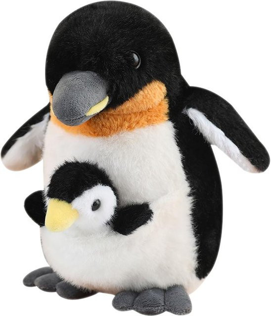 Yiran Health & Beauty Mutter und Nachwuchs Tier Pinguin Plüschtier, 25cm - Bild 1