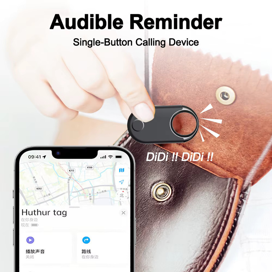 Peocke Bluetooth GPS-Tracker Smart Tag Ortungsgerät in Schwarz für Android und Google Find My Device kompatibel - Bild 3