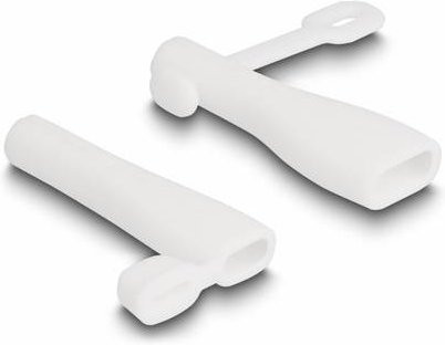 Delock Staubschutz Set für USB Typ-A und USB Typ-C in Weiß, 2 Stück - Bild 1