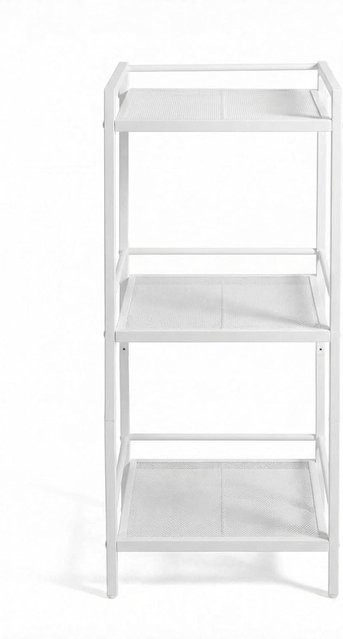Garvee 3-stöckiges Küchenregal aus Metall in Weiß im rustikalen Design als freistehender Organizer für Küche, Badezimmer, Wohnzimmer oder Büro - Bild 1