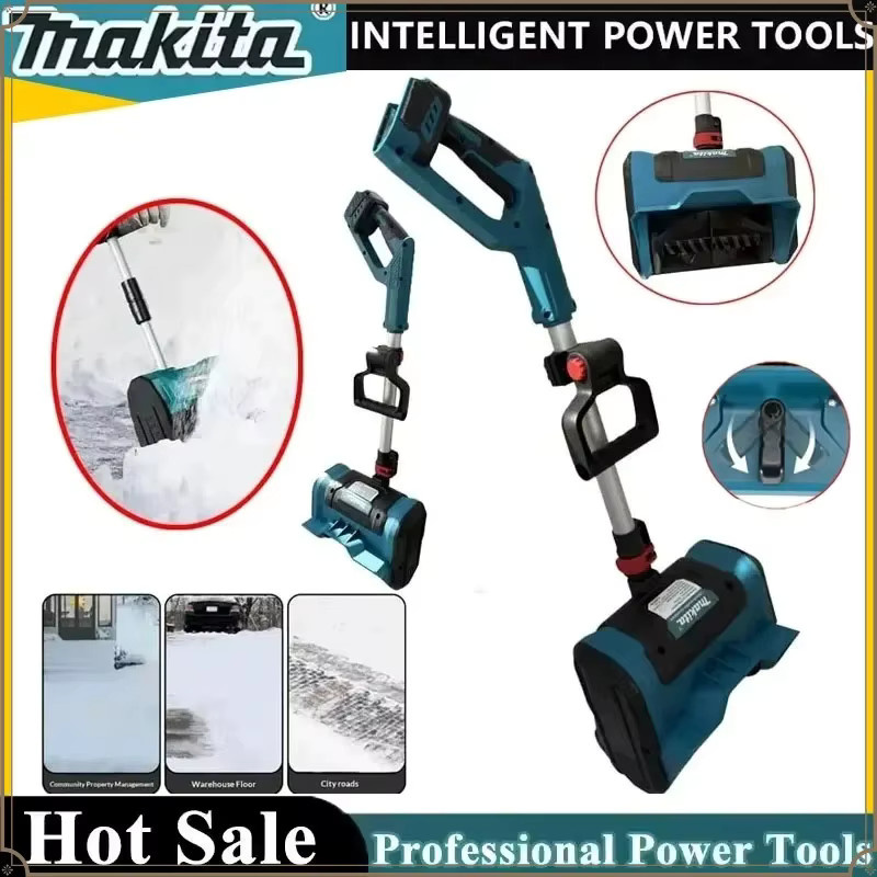Makita 18V Akku-Schneeschaufel Single-Stage in Blau aus Stahl und Kunststoff - Bild 2