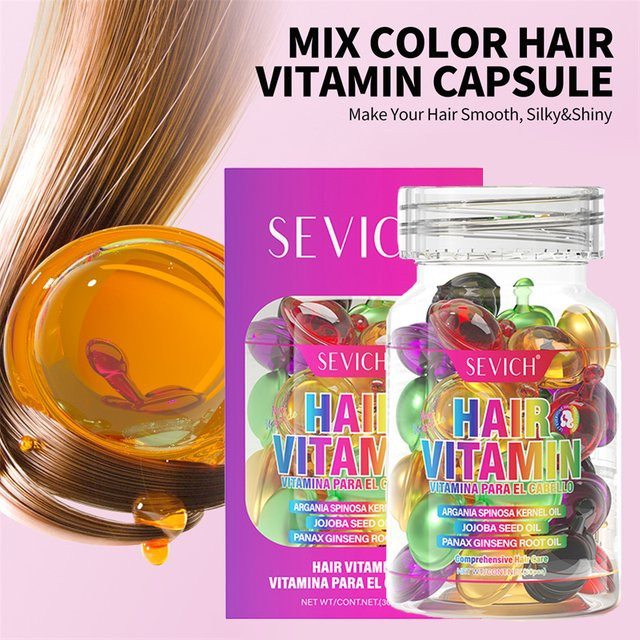 Sevich Haar-Vitamin-Kapsel Keratin-Komplex-Öl, Unisex, für strapaziertes Haar - Bild 1