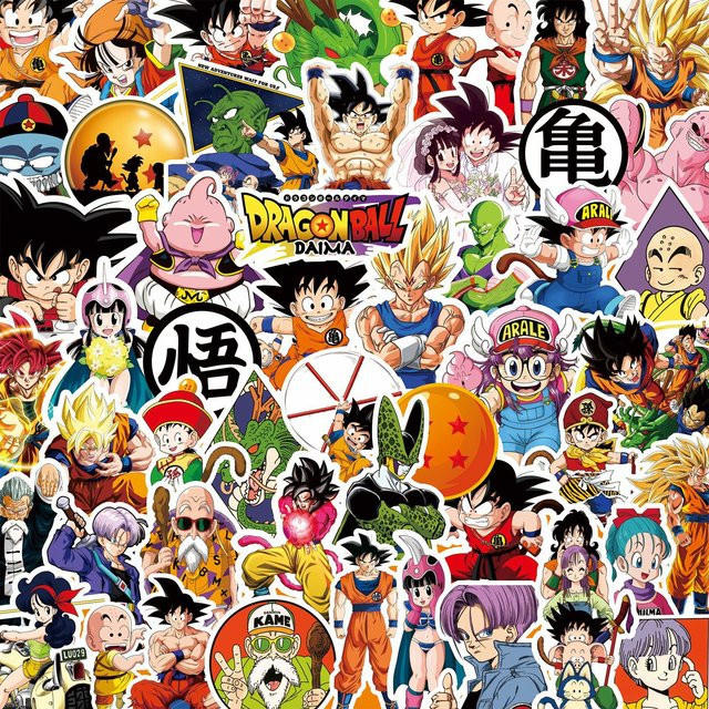 Bandai Dragon Ball Aufkleber, Bunt / Mehrfarbig, Set / Bundle - Bild 1