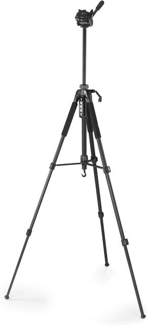 Hama Dreibeinstativ Action Smart 165 3D in Schwarz mit 3-Wege-Kopf und Smartphonehalterung - Bild 1