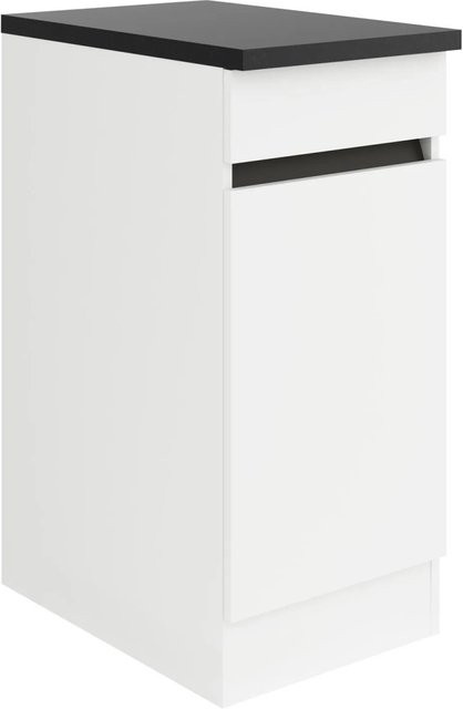 Optifit Küchen-Unterschrank Luca932 in Weiß-Anthrazit, B/T/H: 40 x 60 x 88 cm - Bild 1