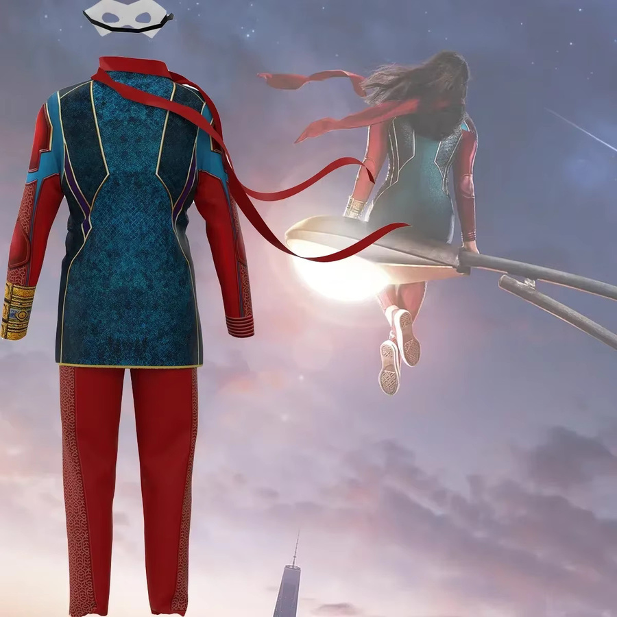 Marvel Captain Marvel Cosplay Kostüm, Bodysuit Overall, für Mädchen - Bild 2