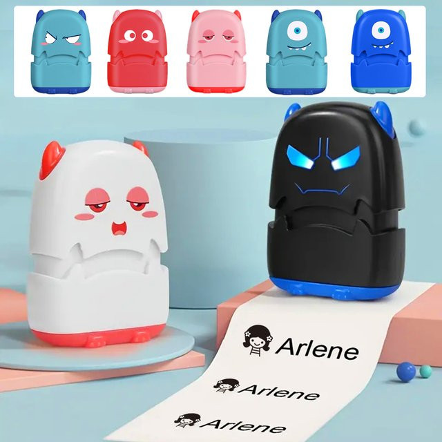 Personalisierter wasserdichter Namensstempel für Kleidung für Kinder, Männer und Frauen aus Kunststoff - Bild 1