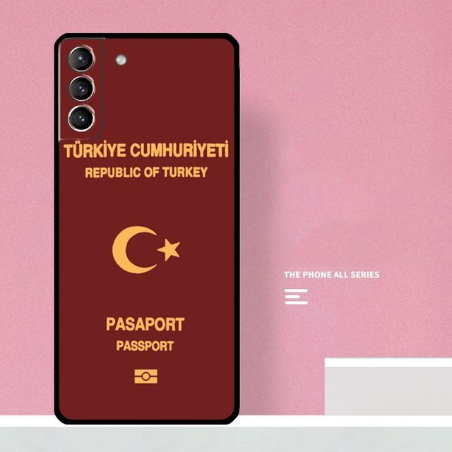 Handyhülle mit türkischer Flagge für Samsung Galaxy S25 S26 Ultra S24 S23 S22 S21 S20 S10 Plus S25 FE in Rot - Bild 1