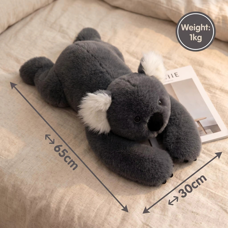 blushbear Koala Gewichtetes Plüschtier, 65cm, 1kg, Grau - Bild 2