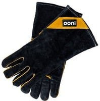 Ooni Hitzebeständige Pizzaofen Handschuhe aus Leder und Aluminium in Schwarz - Bild 1