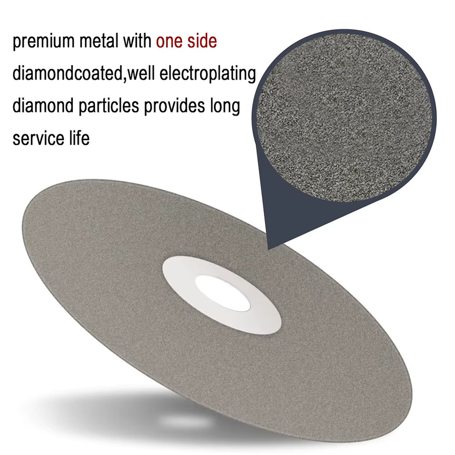 Vibratite Einseitige diamantbeschichtete flache Polierscheibe für Schmuck und Glas, Durchmesser: 30 cm, Farbe: Grau, Körnung 80-2000 - Bild 3