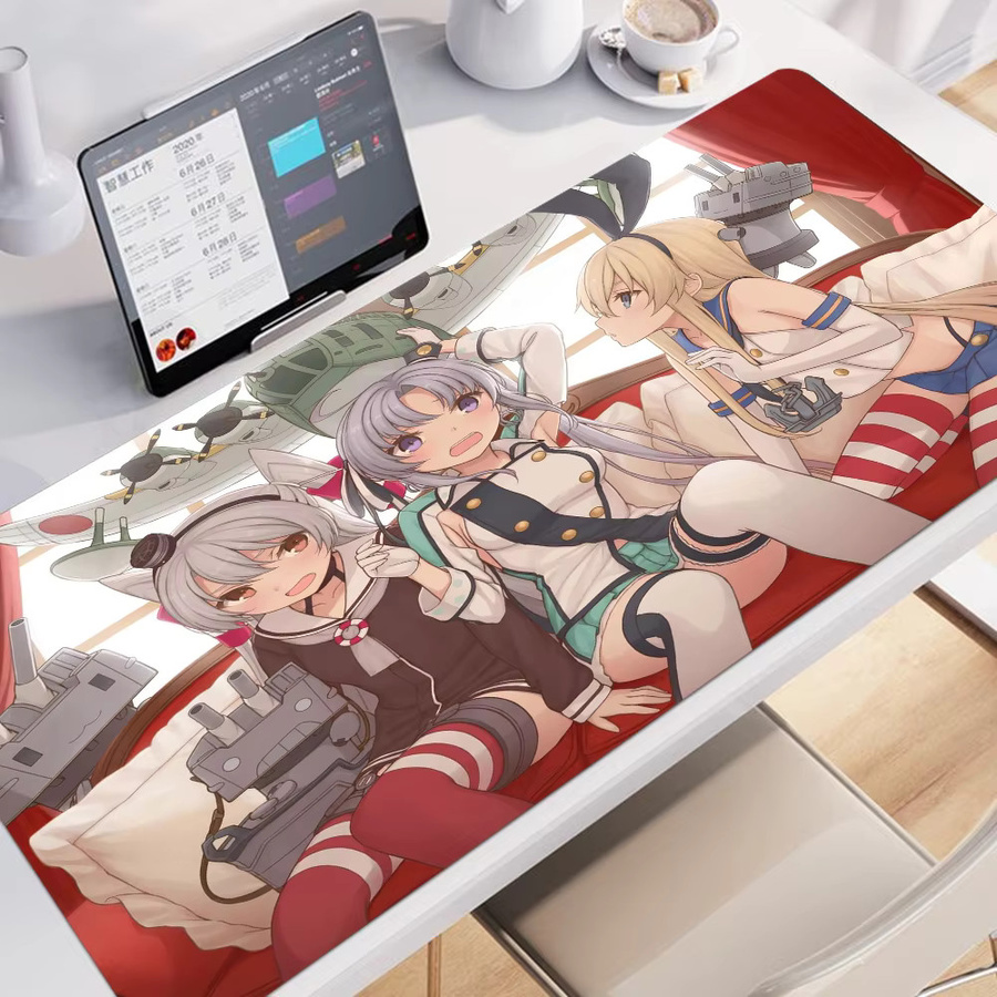 Kantai Collection Custom Skin Mauspad mit Anime Cartoon Design in Mehrfarbig für Gaming und Schreibtisch als Zubehör - Bild 3