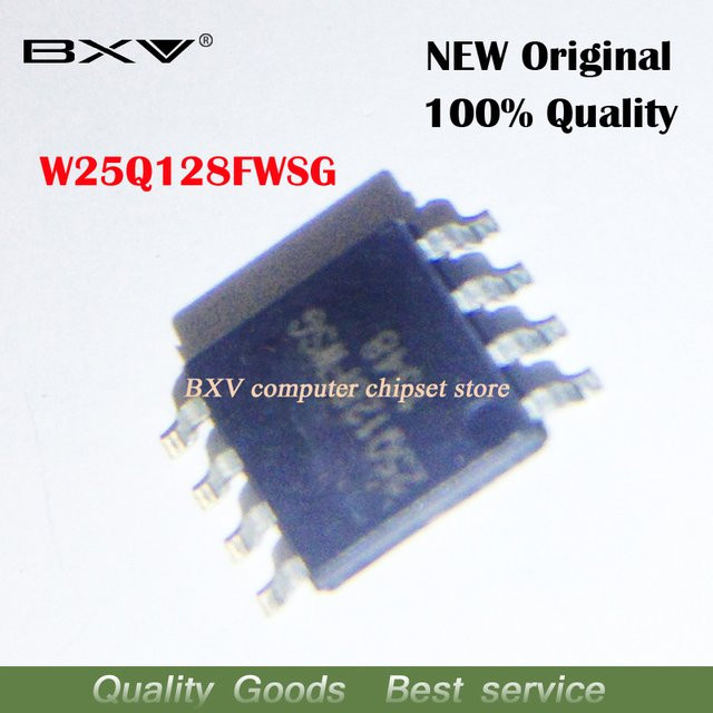2 Stück W25Q128FWSG W25Q128FW Flash Speicher Chip SOP-8 in Schwarz - Bild 1