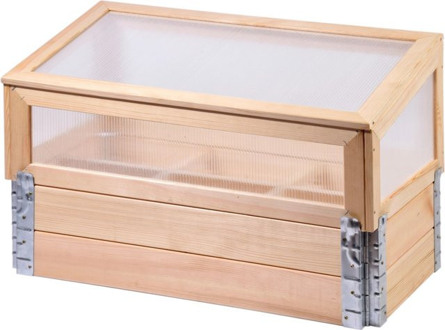 Dobar Frühbeet mit Untersatz aus Polycarbonat, transparent, Größe M - Bild 1