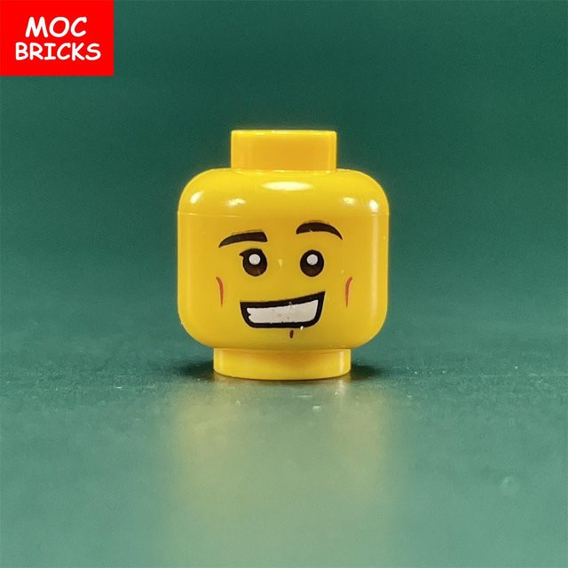 Yiran toy MOC Steine Gesicht Ausdruck Figur Kopf, 10-teiliges Set, ab 6 Jahren - Bild 1