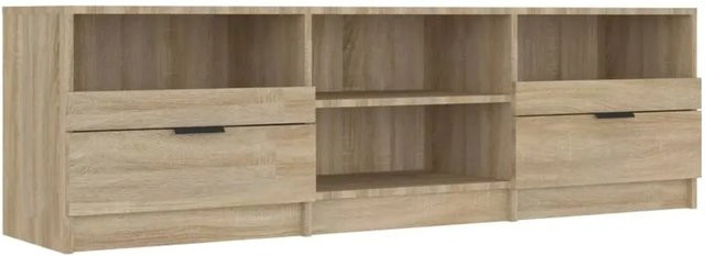 vidaXL TV-Schrank modern in Sonoma-Eiche, Farbe: Braun, B/T/H: 150 x 33,5 x 45 cm - Bild 1