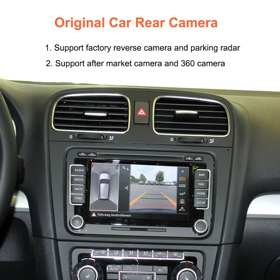 Bonroad Wireless CarPlay und Android Auto Nachrüst-Kit für Volkswagen Passat B6 B7 und Golf 6 mit RNS510 Serie, Airplay und Mirrorlink, Schwarz - Bild 5