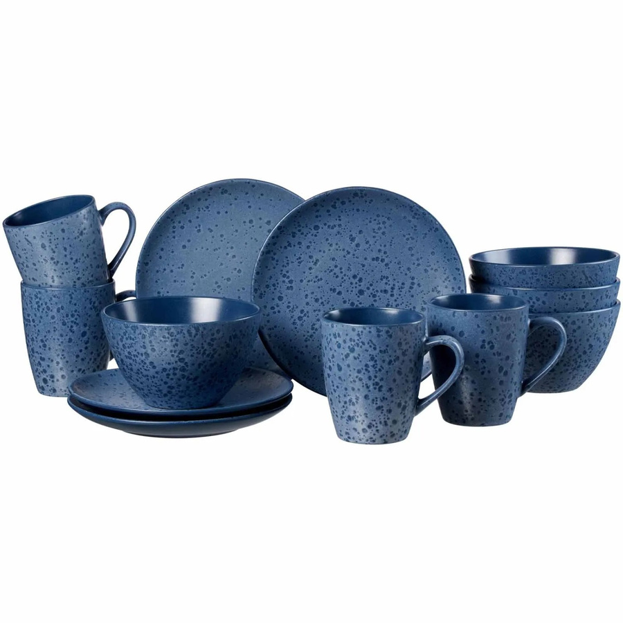 Ritzenhoff & Breker Kitwe Frühstücks-Set 12-teilig aus Keramik in Blau - Bild 2