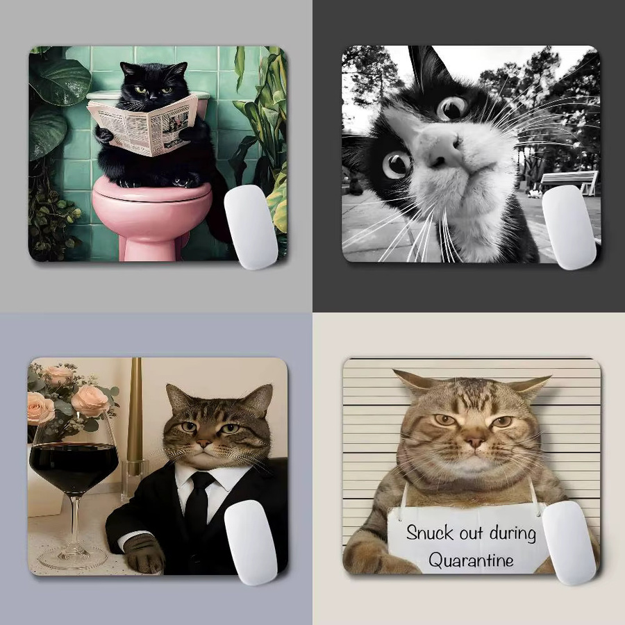 Rastar Gaming-Mauspad mit Katzen-Cartoon-Design in Multicolour - Bild 3