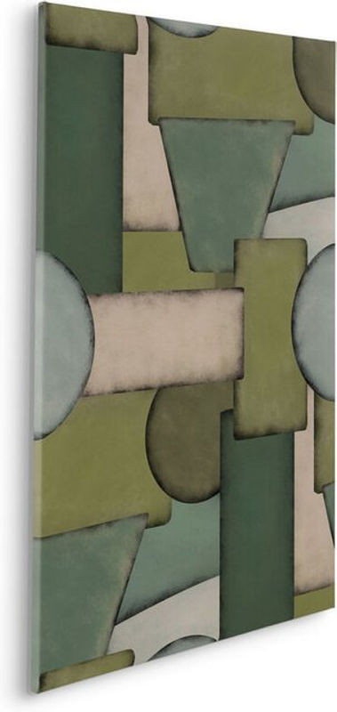 Komar Canvasbild Ubongo - Abstraktes Tier Motiv auf Leinwand in Weiß und Mehrfarbig - Klassischer Stil - B: 90 cm, H: 90 cm - Bild 1