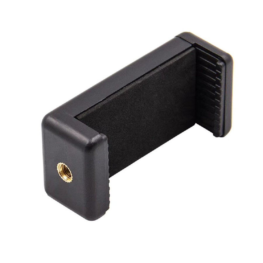 WYMECT Universal Telefon Clip Halterung in Schwarz für Selfie Sticks und Kameras als Stativ Befestigungs Adapter - Bild 3