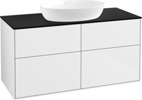 V&B Waschtischunterschrank Finion mit Wandbeleuchtung, Farbe: Weiß lackiert, B/T/H: 120 x 50,1 x 60,3 cm - Bild 1