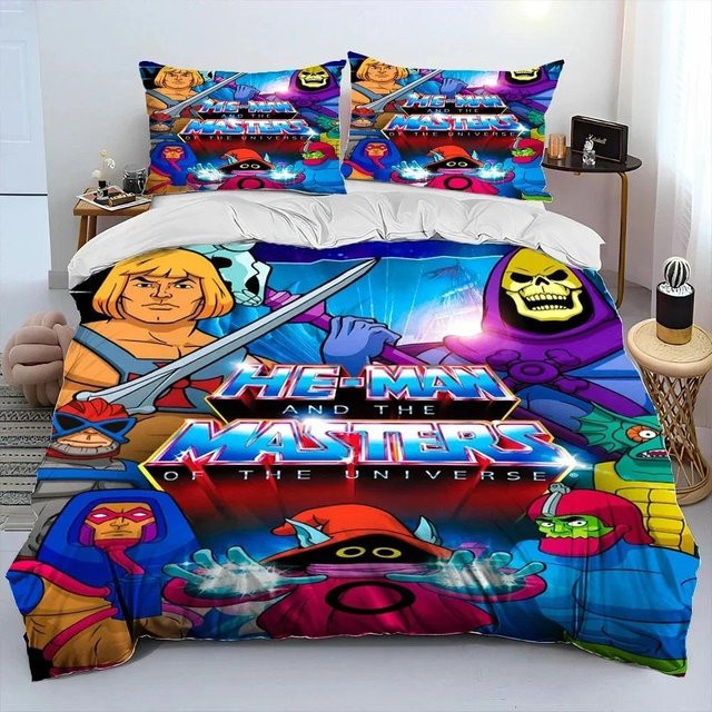 He-Man und die Masters of the Universe Bettwäsche-Set mit Bettbezug und Kissenbezug von Binchi Outdoor Product, Mehrfarbig, B/H: 135 x 200 cm - Bild 1