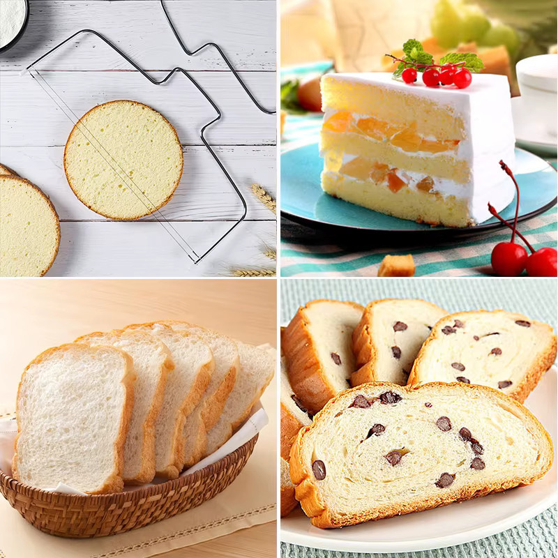 FAIS DU Kuchenschneider aus Edelstahl mit verstellbarem Draht in Silber - Bild 2
