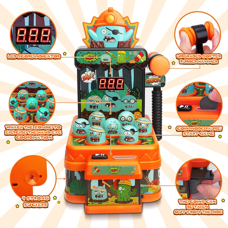 Fashnics Whack Game Mole Mini Elektronisches Zombie Spielzeug 0-3 Jahre - Bild 4