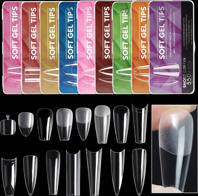 Misscheering Kunstnägel, transparent, glänzend, Gel - Bild 1