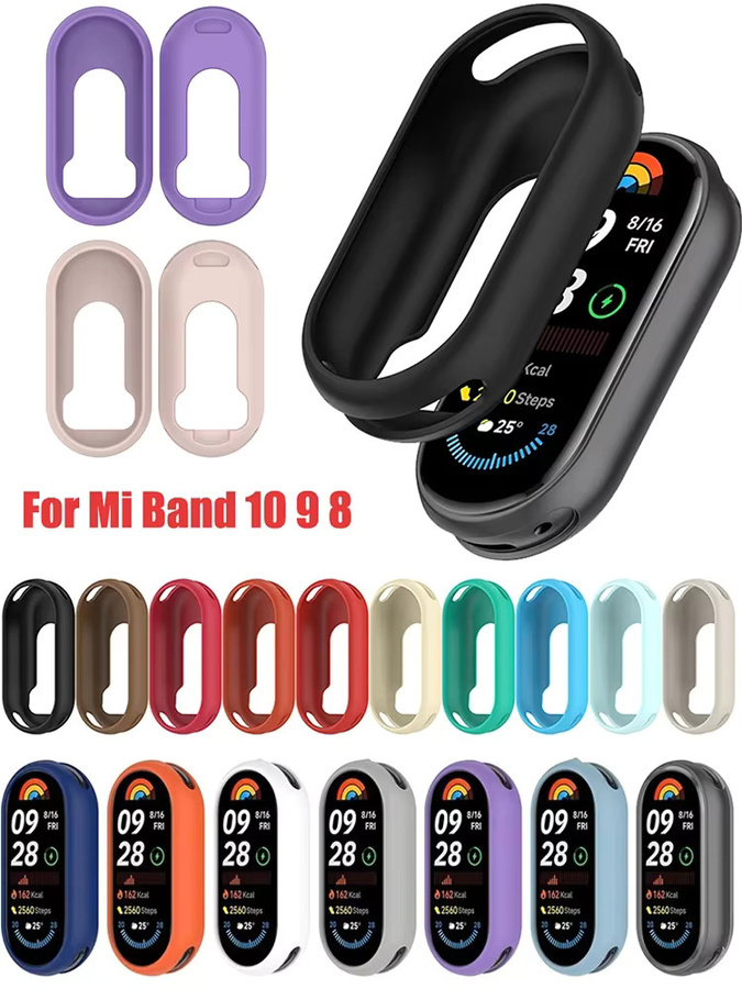 Xiaomi Silikonhülle für Mi Band 10/9/8, Schwarz, Multicolour - Bild 5