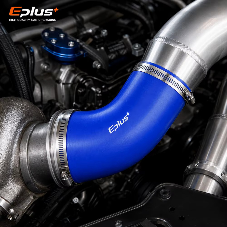 EPLUS Universeller 45-Grad-Silikonschlauch als Lufteinlass- und Ladeluftkühler-Adapter in Blau - Bild 5