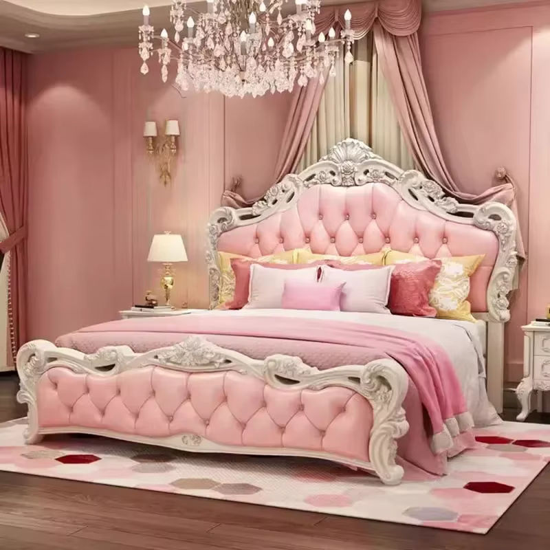 Modernes King-Size-Doppelbett DUTRIEUX aus Kunstleder mit Kopfteil und Stauraum - Bild 3