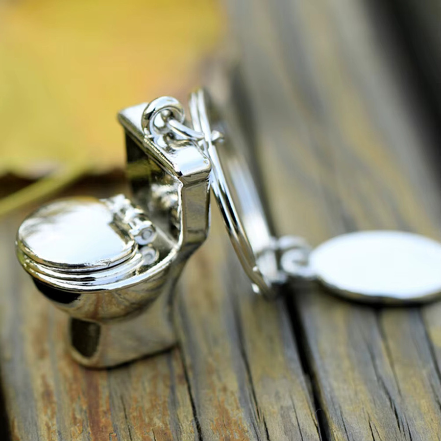 Schlüsselanhänger 3D, Silber, Unisex - Bild 2