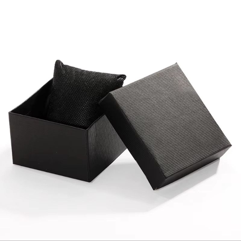 TINUORA Uhrenbox Schwarz mit Kissen als Schmuckaufbewahrung und Uhren-Display-Organizer - Bild 3