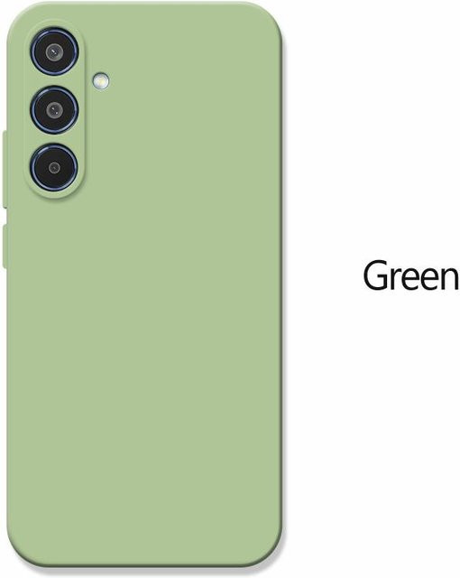 Stoßfeste Flüssigsilikon Handyhülle für Samsung Galaxy S24 S25 S23 S22 S21 FE Ultra Plus in Grün - Bild 1