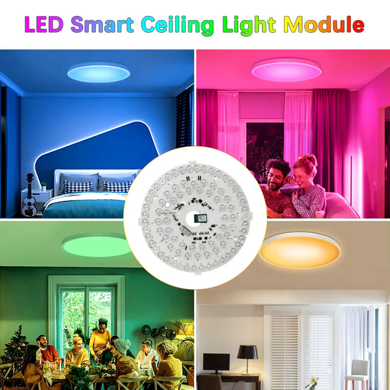 Asign RGBW LED-Deckenleuchtenmodul 40W mit Tuya Smart App Steuerung, Farbtemperatur 3000K-6500K, Weiß - Bild 6