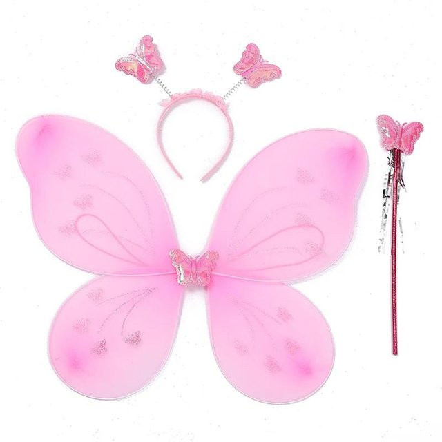 Binchi Outdoor Product LED Schmetterlingsflügel, pink, Kostüm Requisiten - Bild 1