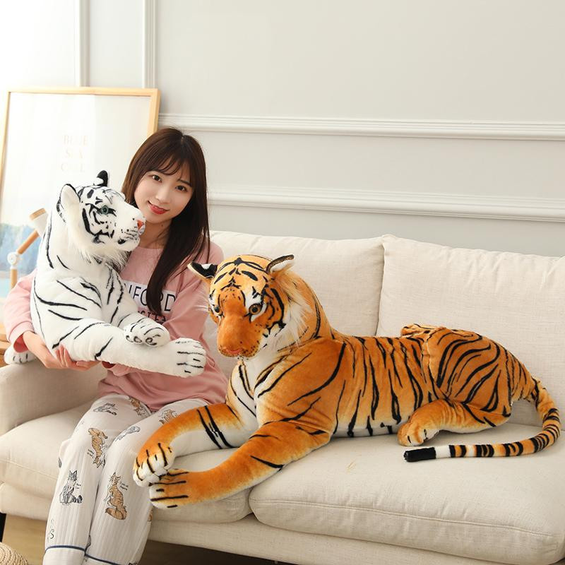 Pangcangshu Tiger Plüsch Spielzeug Weiß Braun 40cm - Bild 1