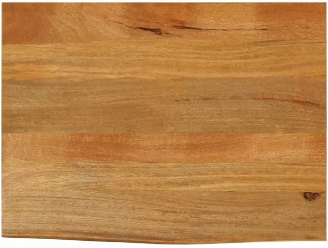 vidaXL Tischplatte aus Massivholz Mango mit Baumkante, Braun, B/T/H: 80 x 60 x 2,5 cm - Bild 1