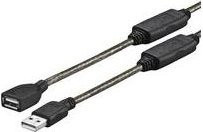 VivoLink USB A auf USB A Kabel Schwarz 10 m - Bild 1