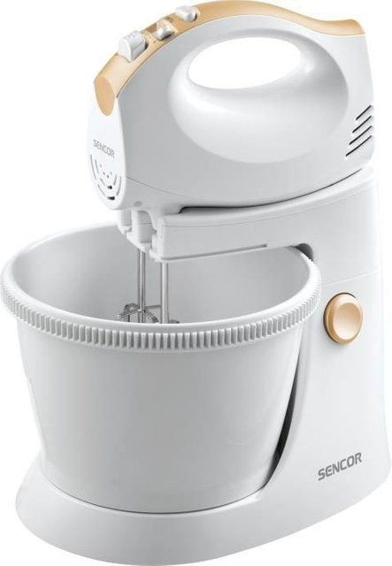 Elektrischer Handmixer Sencor SHM 5330 mit Schwenkarm und Rührschüssel, 500 W, Weiß - Bild 1