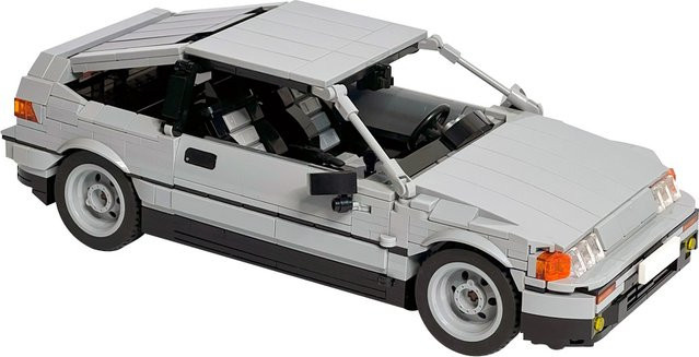 GOBRICKS MOC Honda CR-X Modell Bausteine Sport Limousine aus Kunststoff - Bild 1