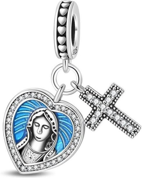 Anhänger 925 Silber, Blau, Zirkonia, Damen - Bild 1