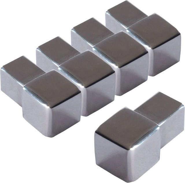 Dalsys Endstück Quadratprofil aus Edelstahl in Silber poliert, Maße: 5 x 10 mm - Bild 1
